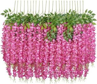 Phoolistan Purple Westeria Artificial Flower