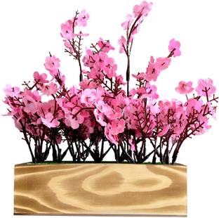 Litleo Pink Westeria Artificial Flower  with Pot