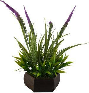 fancymart FP-0237-890 Purple Wild Flower Artificial Flower  with Pot