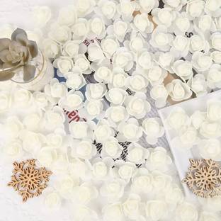 RAION Craft & Jewelry decoration/making foam artificial flowers White Rose Artificial Flower