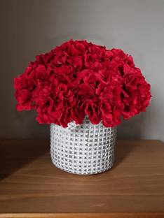 well art gallery Red Hydrangea Artificial Flower