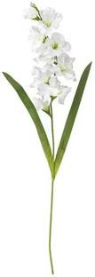 IKEA Artificial Flower, Gladiolus/White, 100 cm (39 ¼ ") White, Green Gladiolus Artificial Flower
