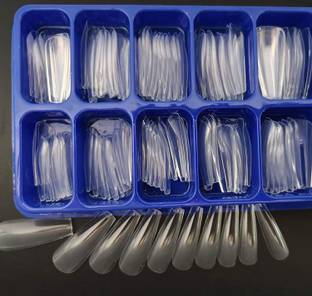AMOSFIA Long-lasting and Stylish Artificial Nails TRANSPARENT