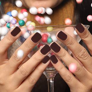 Lick - Press on Nails Artificial Nails and Fake Nails Set Chocolate Brown