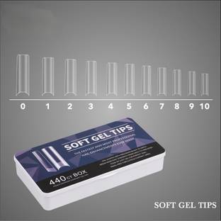 RANORE Soft Gel Nail Tips | Full Cover Soft Nail Tips for Artificial Nails Extension CLEAR