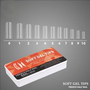 RANORE Soft Gel Nail Tips | Full Cover Soft Nail Tips for Artificial Nails Extension CLEAR