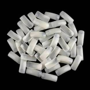 Deeparth Magic Soft Gel Nail Tips Medium Coffin Shaped Nails Tips Transparent White