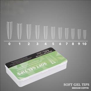 RANORE Soft Gel Nail Tips | Full Cover Soft Nail Tips for Artificial Nails Extension CLEAR