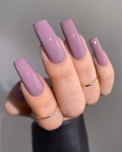 Shhagan Slightly desaturated pink Artificial Designer Fake Press-on-nails glue 477Ls Multicolor