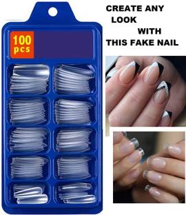 NADJA Professional Transparent Artificial Nail 100 Pcs TRANSPARENT