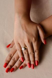 Becks Beauty Habibti | Handmade Press On Nails | Red