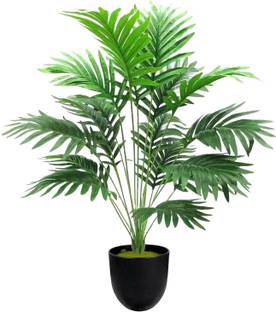 De Gardenia De Gardenia Artificial Areca Palm Plant with Faux Turtle Leaves Artificial Plant  with Pot