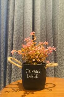 Ryme 22 Cm / 8 Inches Bonsai Wild Artificial Plant  with Pot