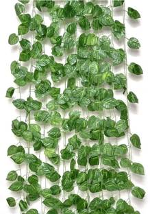 TRUEGROW Artificial Money Plant Creepers/ Vine Hanging Leaf/8ft Strings(Pack of 6) Artificial Plant