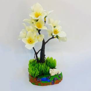 GoldFish Solutions Bonsai Wild Artificial Plant  with Pot