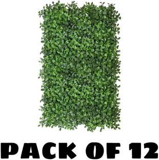 Garden Basket Artifical Mat with Leaves Artifical Grass for Wall Decoration pack of 12 Artificial Plant