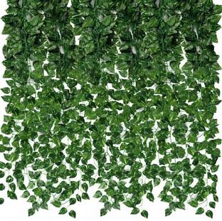 Yumun Artificial Money Plant Creeper |Wall Hanging |Home|Garden|Decoration Set of 2 Bonsai Artificial Plant