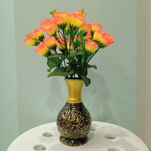 Decogreen GOLI O BUNCH G VASE Home, Office Real Touch Flower Living Room Premium Design Bonsai Artificial Plant  with Pot
