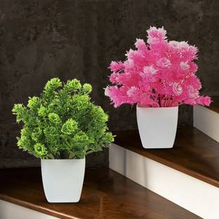 CRYSTU Bonsai Wild Artificial Plant  with Pot