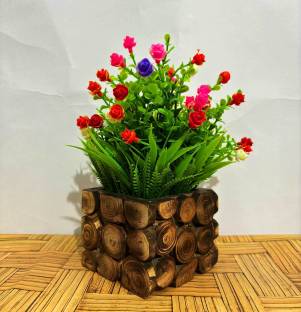 DODECROO Artificial Flower Pot with Lifelike Greenery – Perfect for Home & Office Décor Bonsai Wild Artificial Plant  with Pot