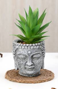 Satyam Kraft 1 Piece Artificial Plant Flower Bonsai Tree with Plastic Pot for Home Decoration Bonsai Artificial Plant  with Pot