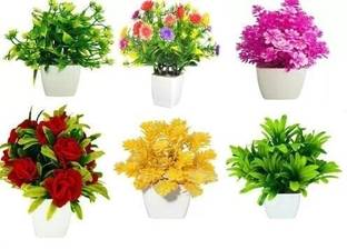 fashion jewlery Angel set of 6 flower home decor Wild Artificial Plant  with Pot
