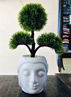 ductor Natural Looking Artificial Plant With Buddha Pot. For Home,Office Decoration Bonsai Wild Artificial Plant  with Pot