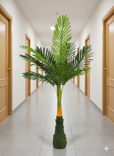 Tinyshaa Palms 4ft Artificial indoor Palm Tree for home decoration. Artificial Plant  with Pot