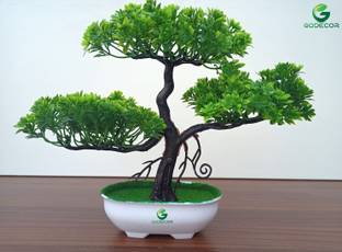 godecor Godecor Bonsai Wild Artificial Plant  with Pot