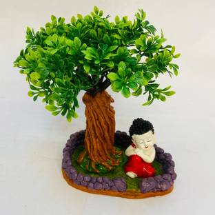 GoldFish Solutions Bonsai Wild Artificial Plant  with Pot