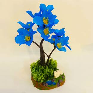 GoldFish Solutions Bonsai Wild Artificial Plant  with Pot
