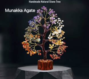 Munakka agate Seven Chakra Tree Bonsai Artificial Plant
