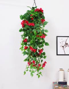 ARICKDECOR 2.9Ft Artificial Hanging Bougainvillea,Flowers UV Artificial Plant