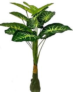 KAYKON Areca Palm Tree Money Plant Home Decorative Tree Without Pot - 3 Feet Artificial Plant