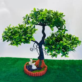GoldFish Solutions Bonsai Wild Artificial Plant  with Pot