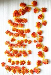 Decosoma Maple Plant Strings for Indoor & Outdoor Decoration(1string),7ft Length Artificial Plant