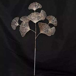 Satyam Kraft 1 Pcs Artificial Gingko Leaves Plant Branches, Flowers for Home Decoration. Artificial Plant
