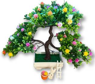 GoldFish Solutions Bonsai Wild Artificial Plant  with Pot