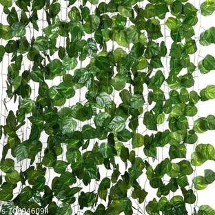 ENDECOR 8Ft 2 Artificial Money Plant Vine,for |Home|Wall|Garden|Decoration Artificial Plant