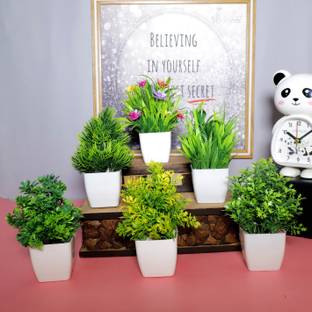 MODO Artificial Plants with Pot for Living Room Decor Bonsai Wild Artificial Plant  with Pot