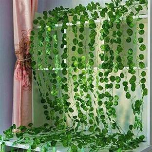 Siddhivinayak 8ft Set of 3 Artificial Money Plant Vine,For|Home|Office|Garden|Decoration Artificial Plant
