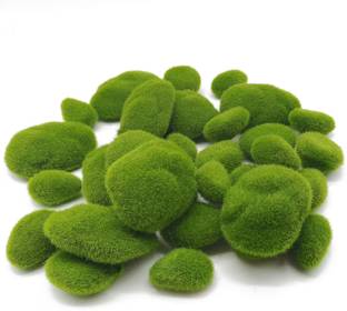 De Gardenia De Gardenia 24 PCS 3 Size Artificial Moss Rocks Decorative, Bonsai Artificial Plant