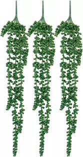 TIED RIBBONS 2.72ft Artificial Succulents Hanging Plants Vines Creeper for Home, Wall, Garden Artificial Plant