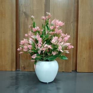 Decogreen MTP PINK APPLE , Cherry plants H, Office Living Room Interior Design Garden Bonsai Artificial Plant  with Pot