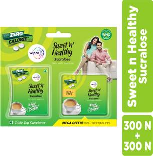 Sweet n Healthy Sugar Substitute Sucralose Tablets, Zero Calorie Sweetener