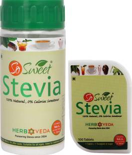 SO SWEET Stevia Tablets & Powder Sugar Free 100% Natural Sweetener