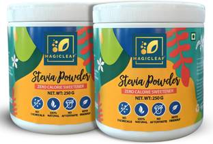 Magic Leaf Stevia Powder, Pack of 2, Zero Calorie, Diabetics Friendly, Sugar Free Natural Sweetener