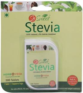 SO SWEET Stevia 500 Tablet Diabetic Friendly 100% Natural Sugar-Free Zero Calorie Sweetener