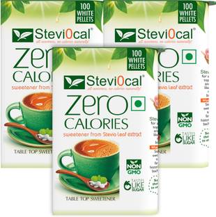 steviocal White Pallets Pack of 3 - 100 Nos Sweetener