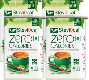 steviocal White Pallets Pack of 4 - 100 Nos Sweetener